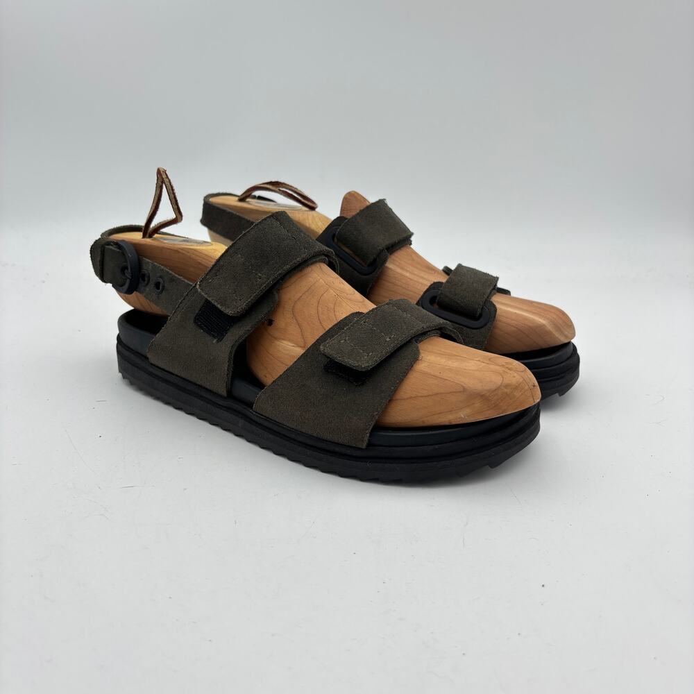 James Perse Montana Sandals Soudble Strap Slingback Suede Shoes Women's 8